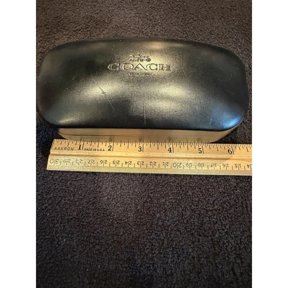 Coach black leather